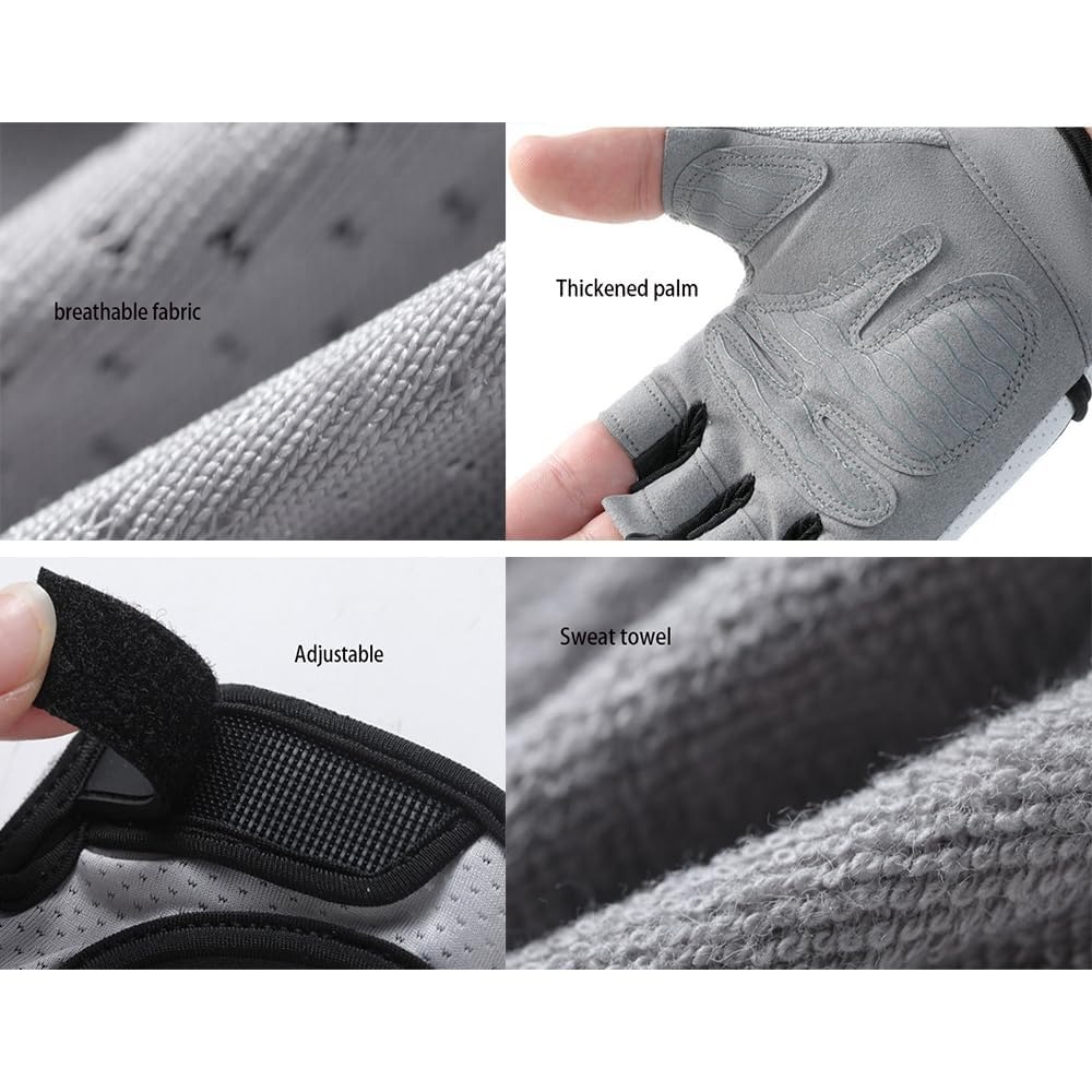 Crossfit Equipment - Guantes de entrenamiento sin dedos para