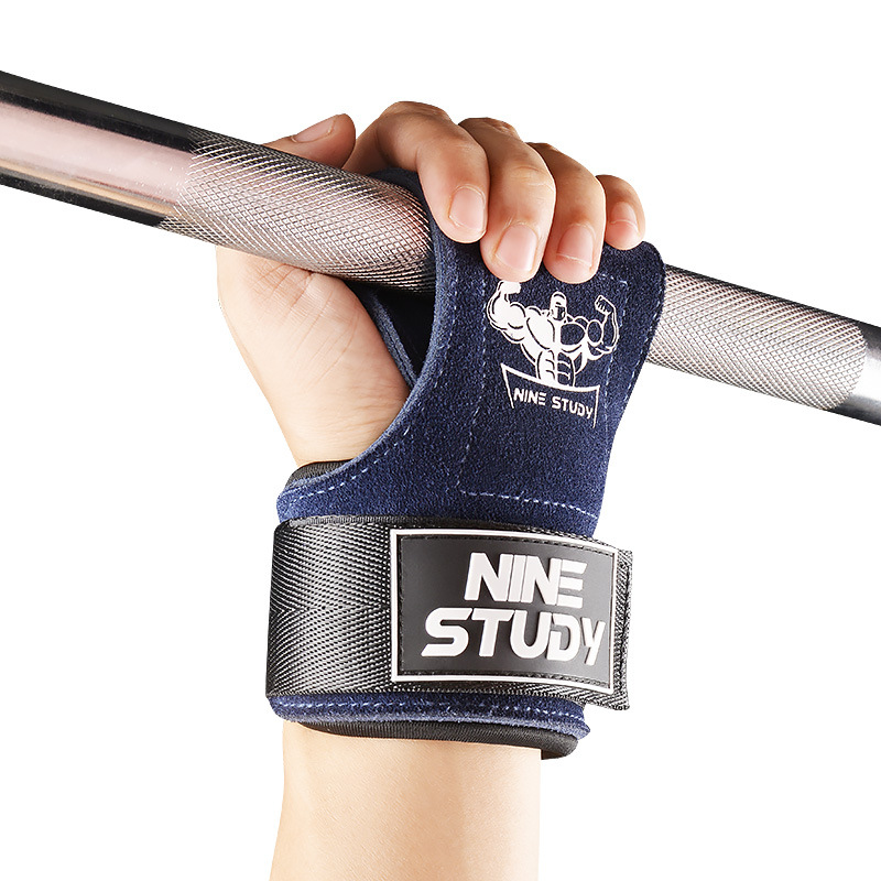 Crossfit Equipment - Guantes de cuero para gimnasio, almohadillas