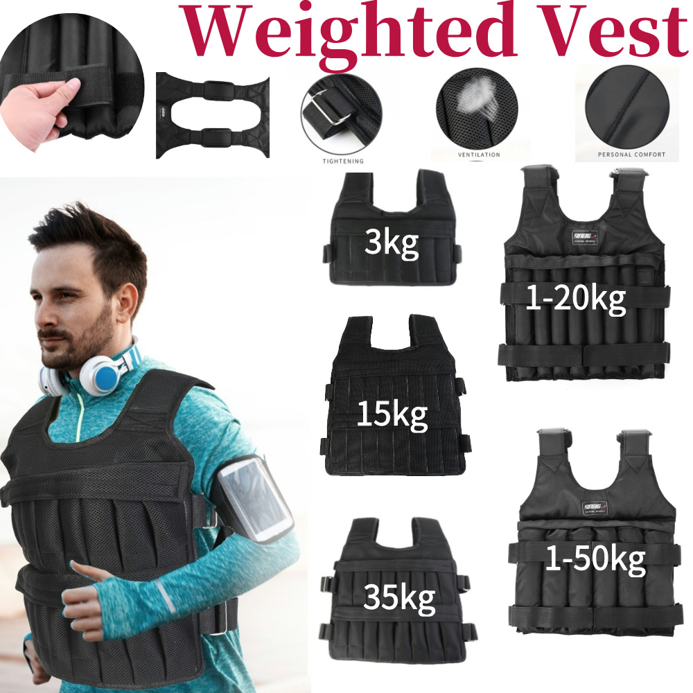 Crossfit Weight Vest - Chaleco de Peso Ajustable para Entrenamiento