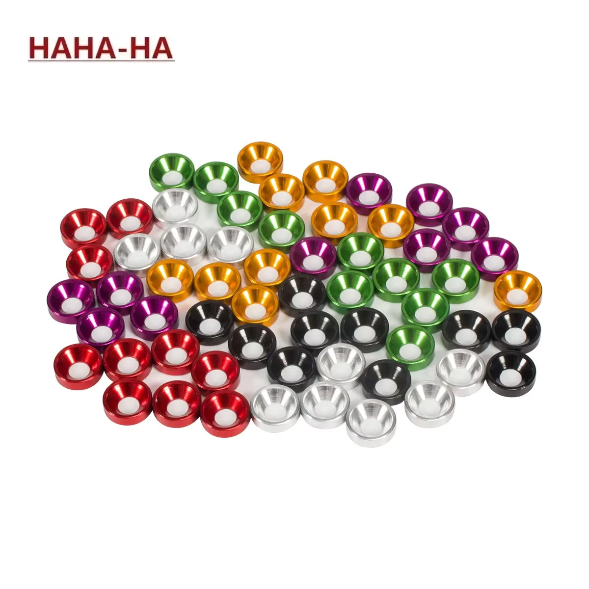 Head Racket Boom - Arandelas avellanadas anodizadas M3 de aleación