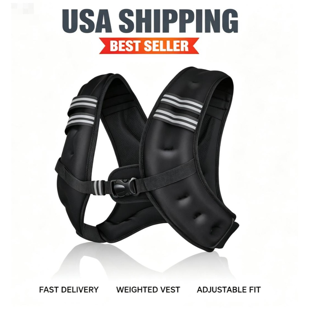 Chaleco con peso para fitness, - Crossfit Weight Vest reseña y precio