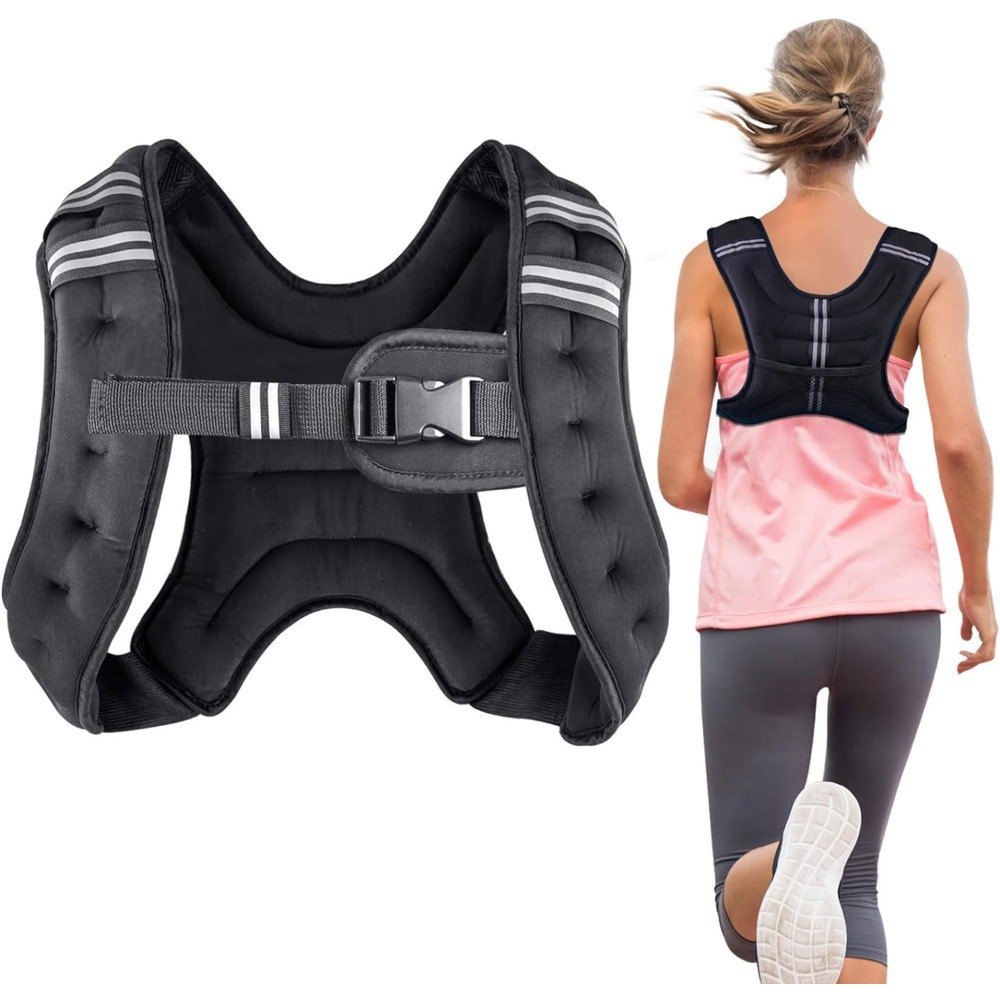 Chaleco con peso para fitness, - Crossfit Weight Vest reseña y precio